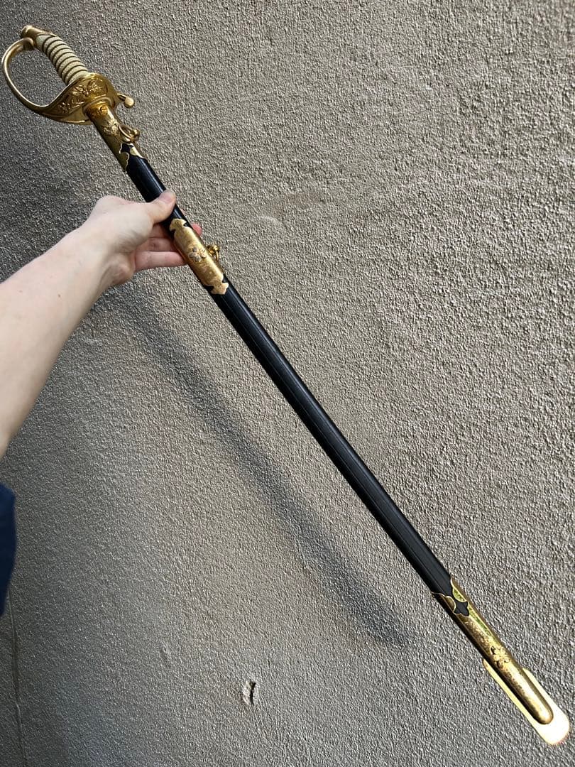 珍品　自衛隊　指揮刀　サーベル　日本軍　軍刀　模造刀　日本刀　全長約90cm