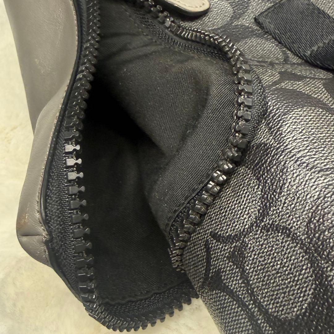 ✨️完売品✨️ コーチ リュック レンジャー シグネチャー レザー PVC ブラック