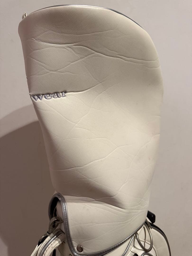 マンシングウェア ゴルフ キャディバッグ キャスター付き ホワイト