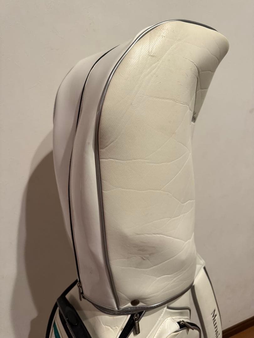 マンシングウェア ゴルフ キャディバッグ キャスター付き ホワイト