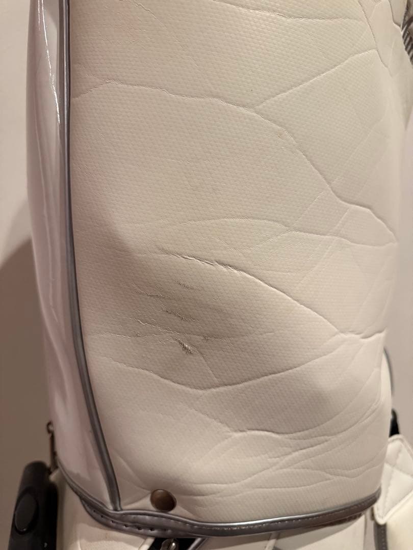 マンシングウェア ゴルフ キャディバッグ キャスター付き ホワイト