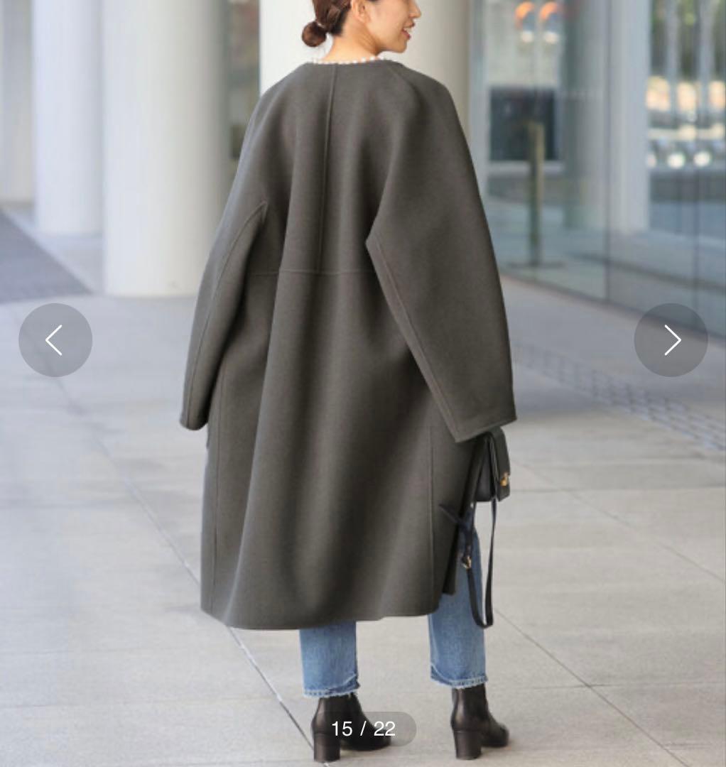 IENA ウールリバーコート