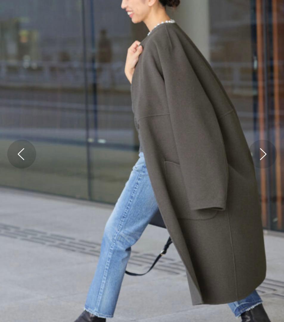 IENA ウールリバーコート