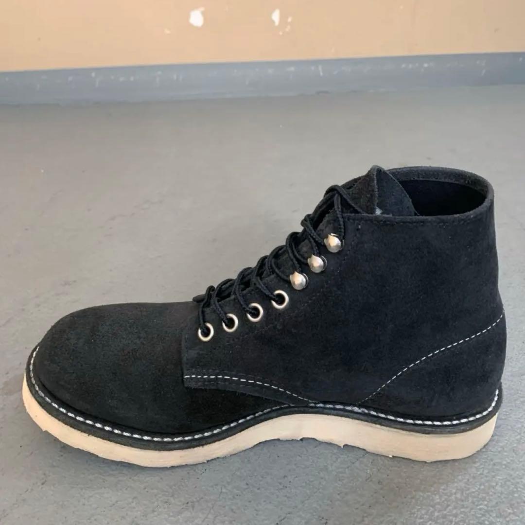 超美品 RED WING 8174 7.5D 黒スエード レッドウィング