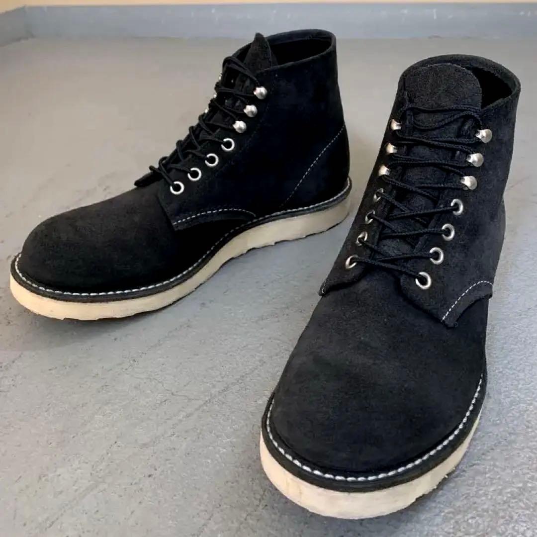 超美品 RED WING 8174 7.5D 黒スエード レッドウィング