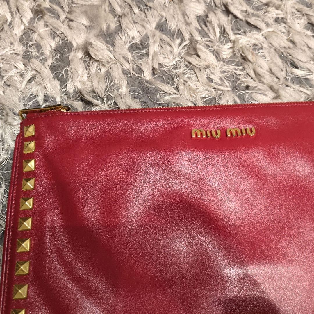 【ミュウミュウ】クラッチバッグ【美品】