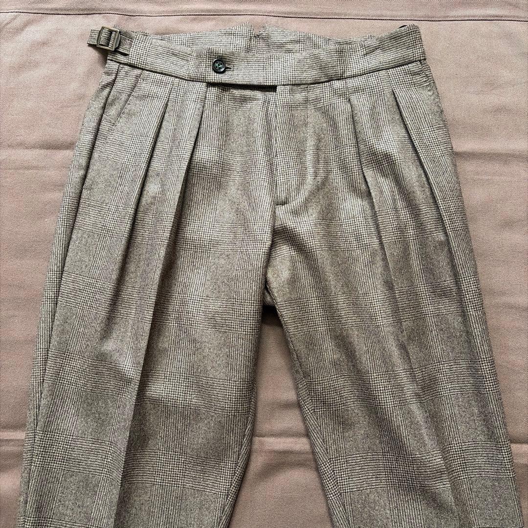 ベルウィッチ　スコッチ　グレンチェック　濃茶　ダークブラウン　44 (美品)