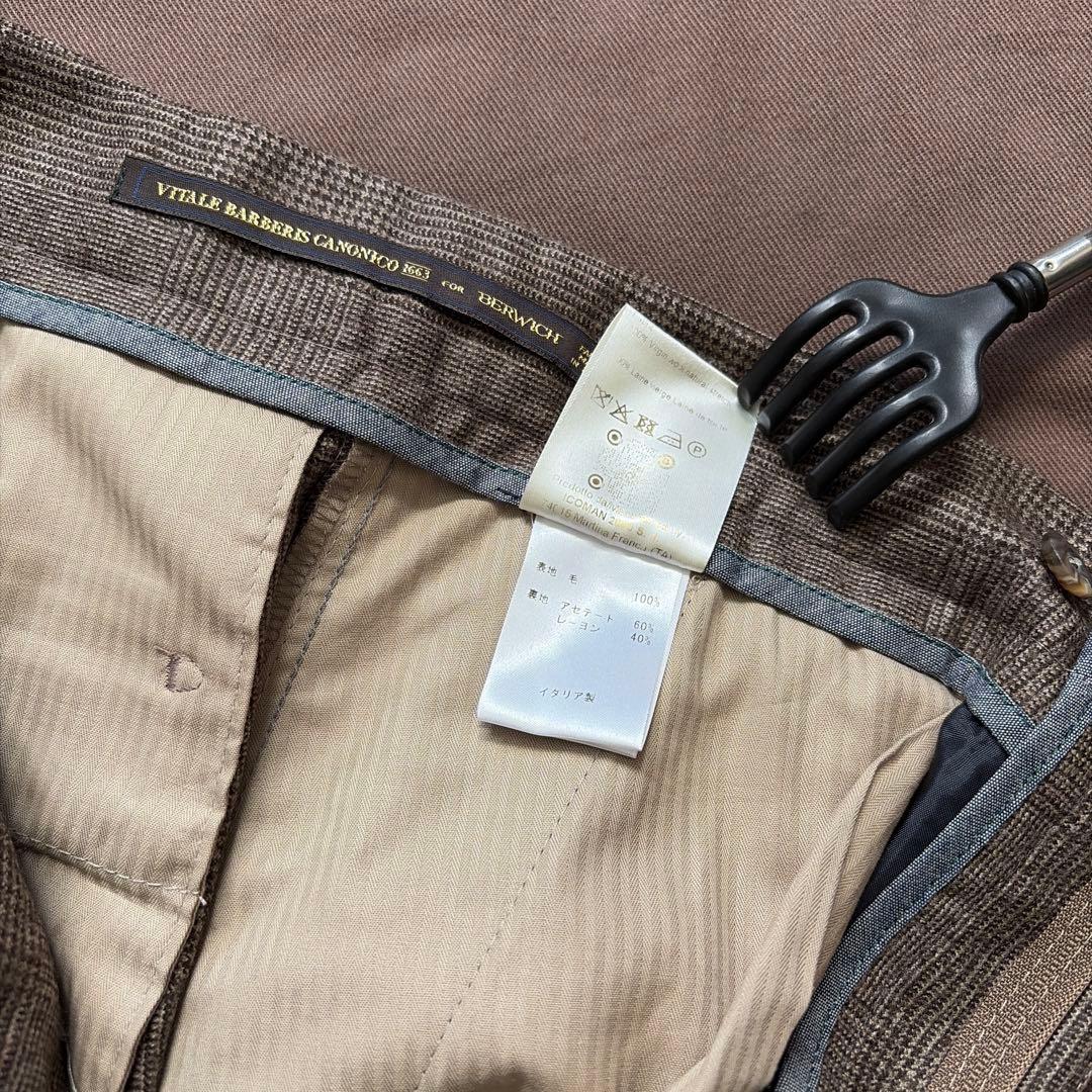 ベルウィッチ　スコッチ　グレンチェック　濃茶　ダークブラウン　44 (美品)