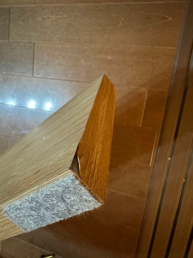 ダブルサイズ　木目調ローベッド　スノコタイプ