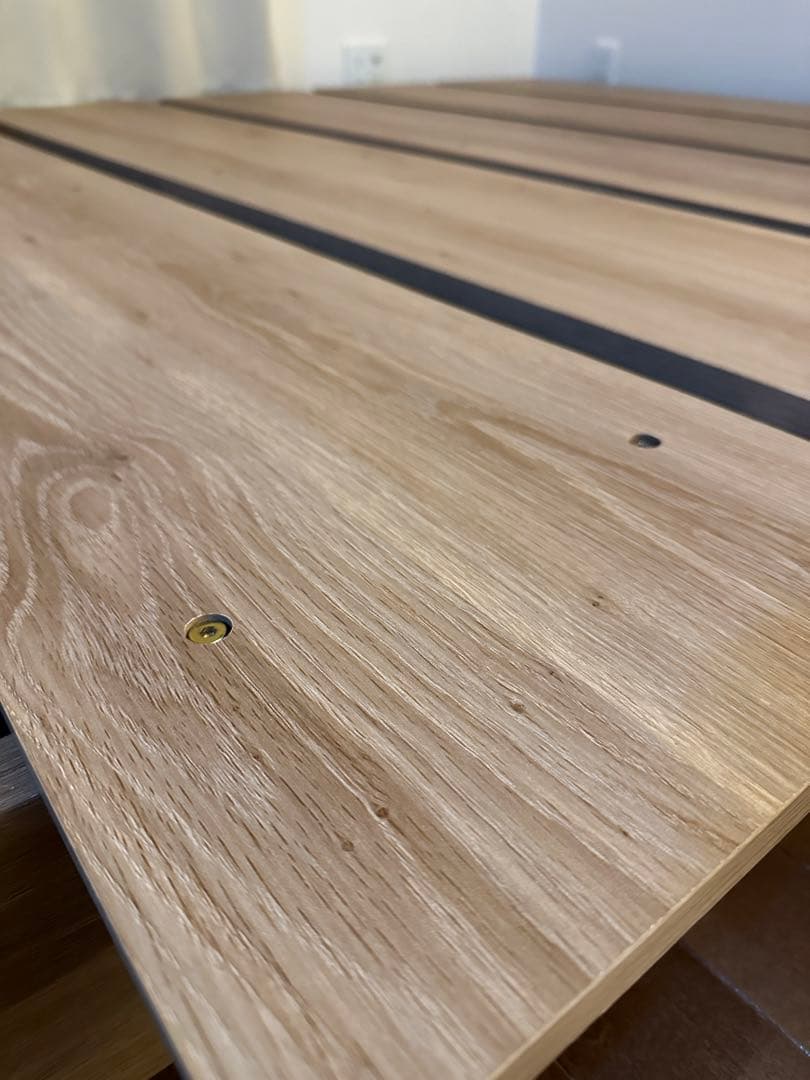 ダブルサイズ　木目調ローベッド　スノコタイプ