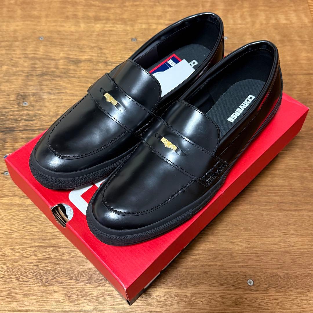 【新品/送料込】コンバース オールスター ローファー 30cm(ブラック)