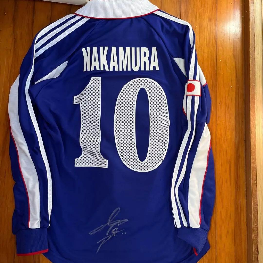 サイン入り　選手支給用　ユニフォーム　中村俊輔