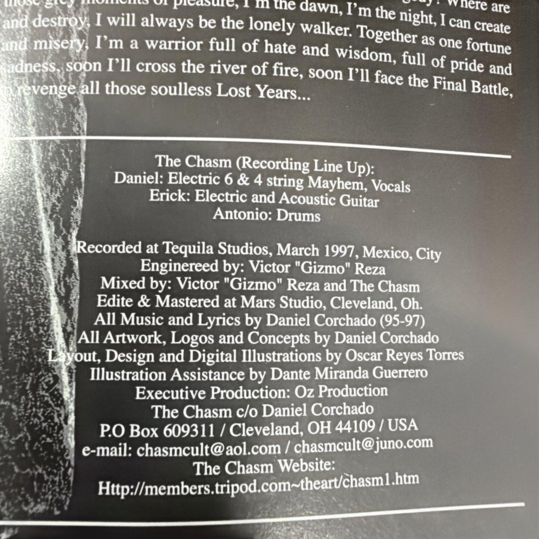 洋楽 The chasm/deathcult for eternity