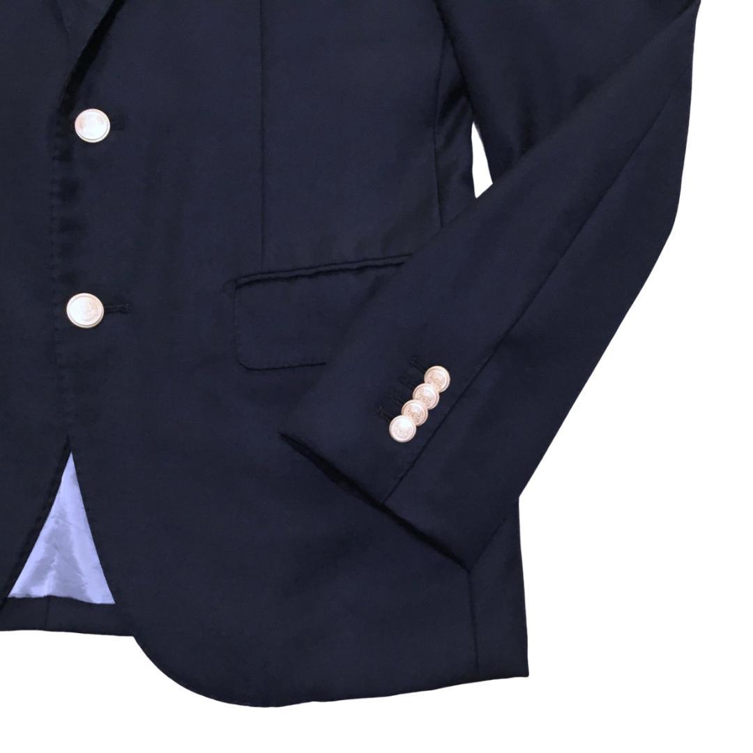 ロロピアーナ Super130's 生地 紺ブレザー A5 本切羽ダークネイビー