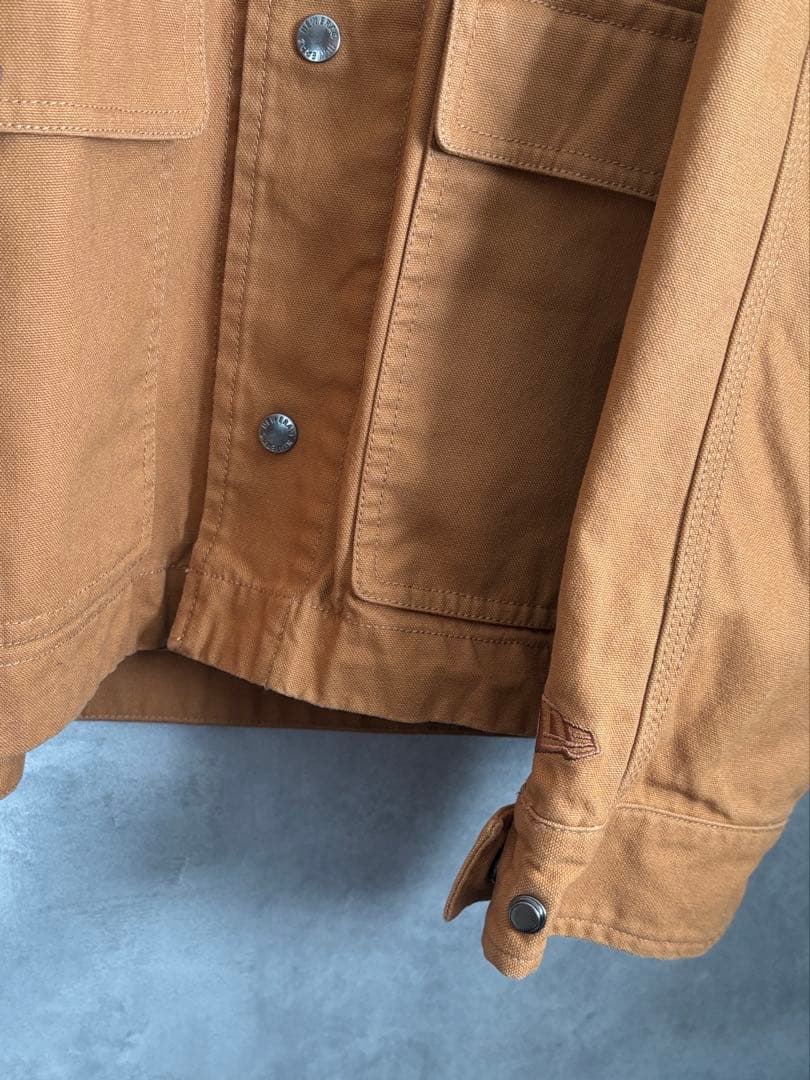 NEW ERAニューエラ ダックジャケット♦ライトブラウン XL