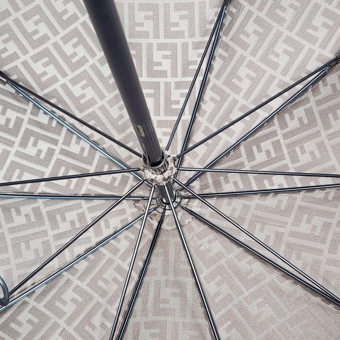 ⭐極美品⭐ FENDI ズッカ柄 長傘 雨傘 日傘 FFロゴ FF金具