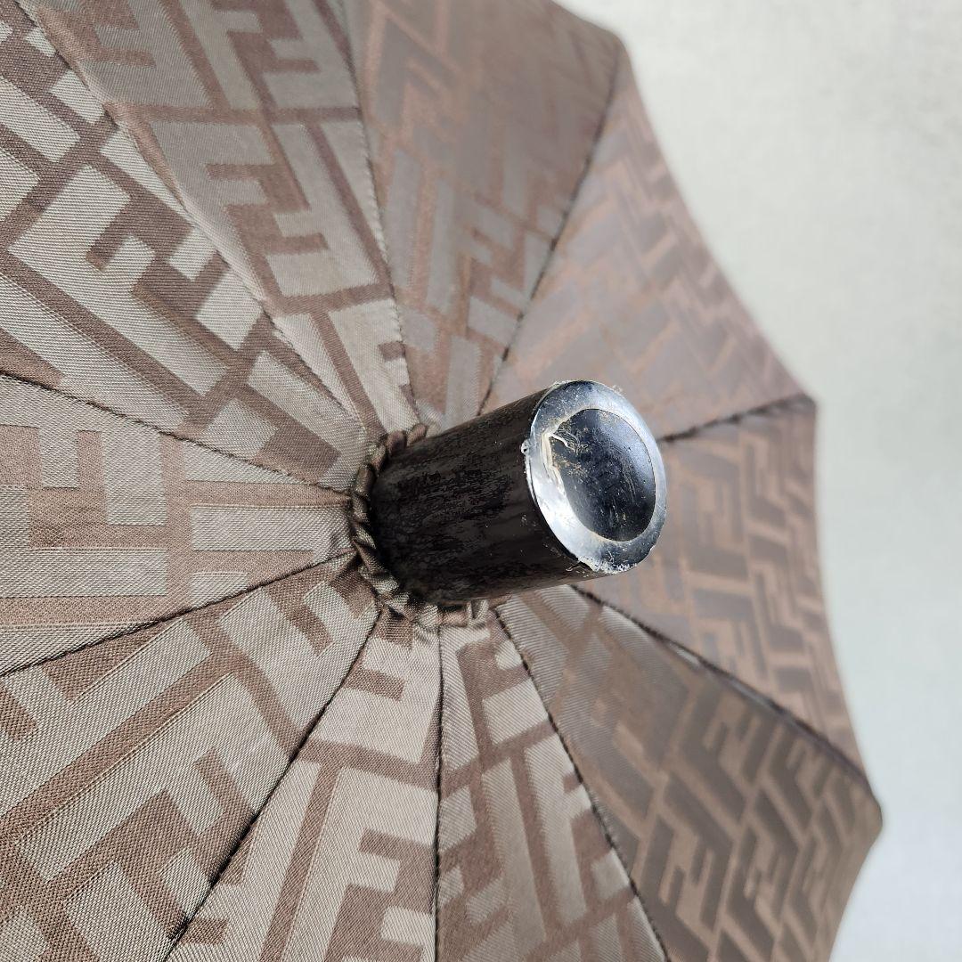 ⭐極美品⭐ FENDI ズッカ柄 長傘 雨傘 日傘 FFロゴ FF金具