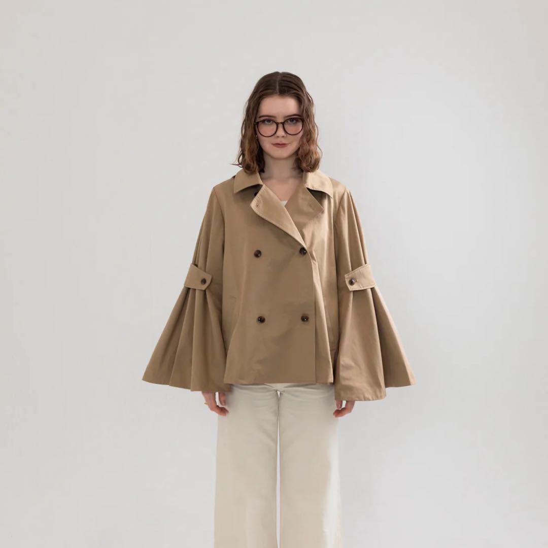 ジャケット・アウター RANCLIC bell sleeve short trench coat