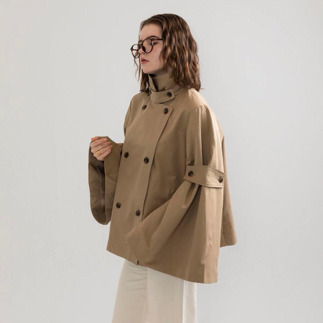 ジャケット・アウター RANCLIC bell sleeve short trench coat