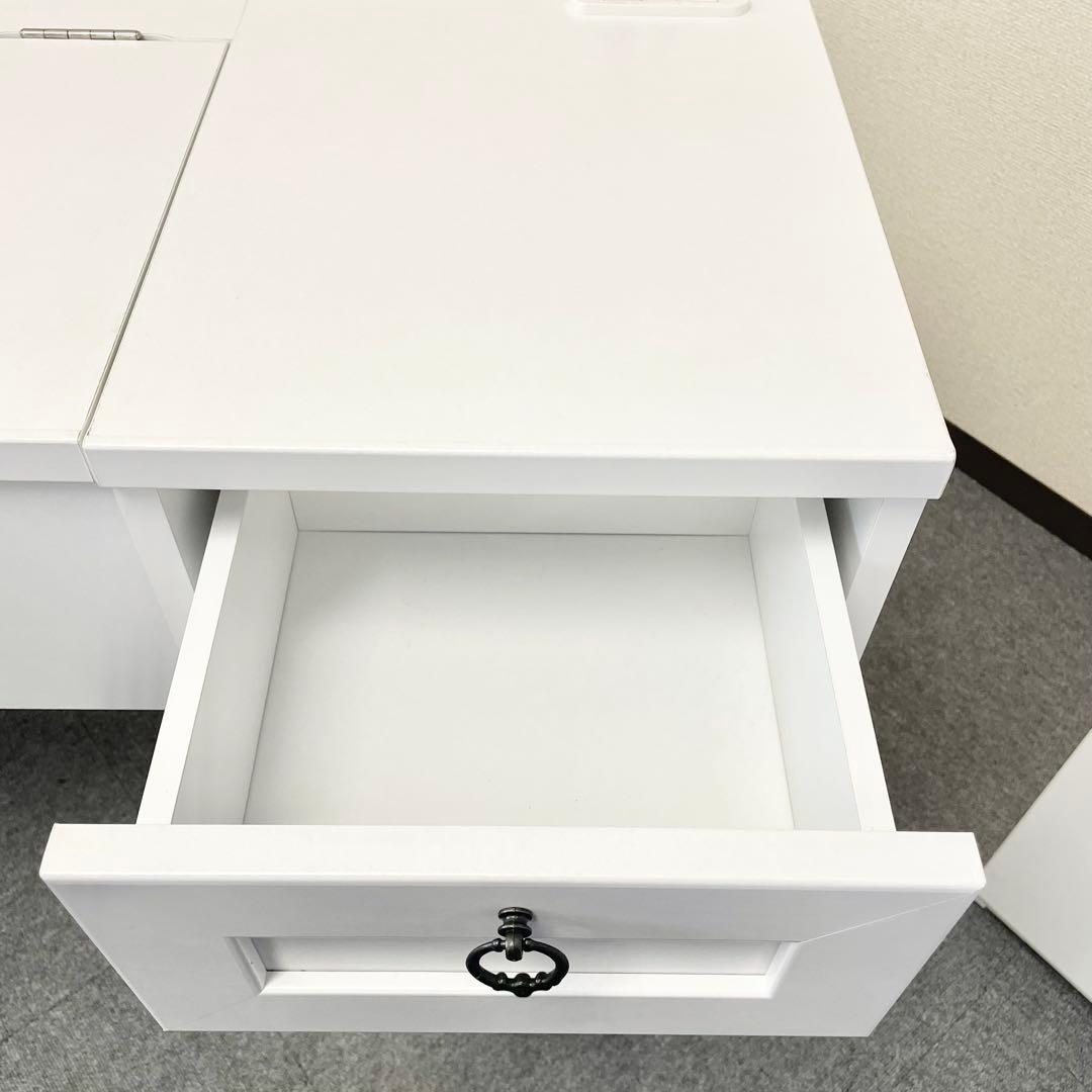 佐藤産業 スツール収納付き ドレッサー 【スツール別売り】 F