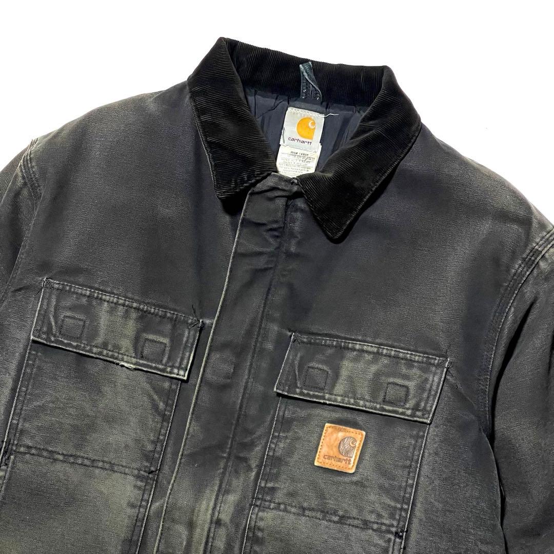 鬼フェード 墨黒 Carhartt トラディショナルコート（L） C26 BLK