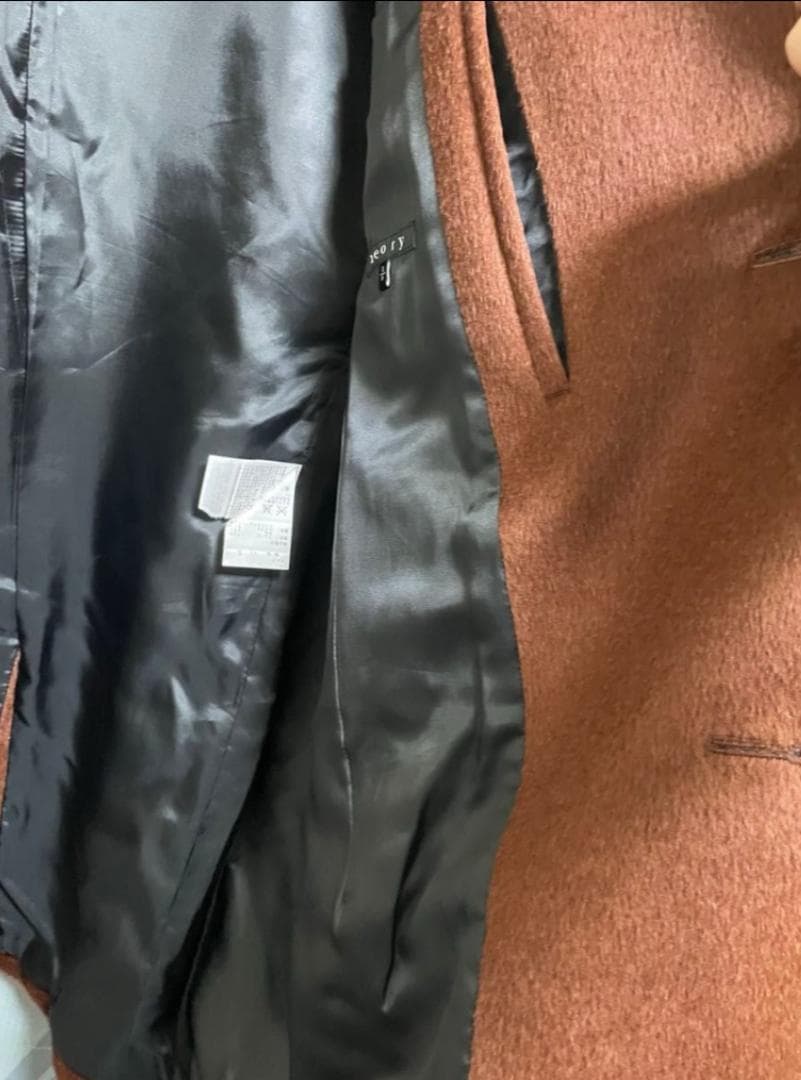 希少 アルパカ70% theory セオリー チェスターコート