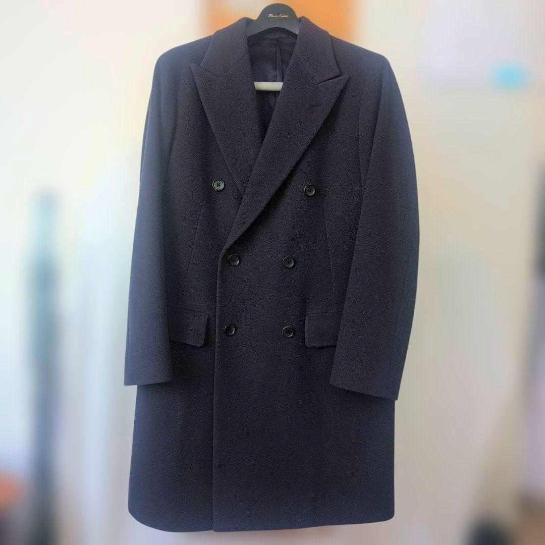 【新品未使用】メルトン 6ボタン ダブルブレスト チェスターコート 50サイズ