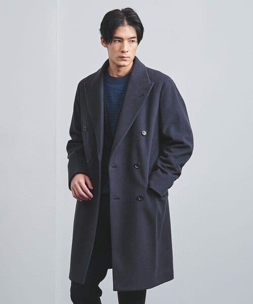 【新品未使用】メルトン 6ボタン ダブルブレスト チェスターコート 50サイズ