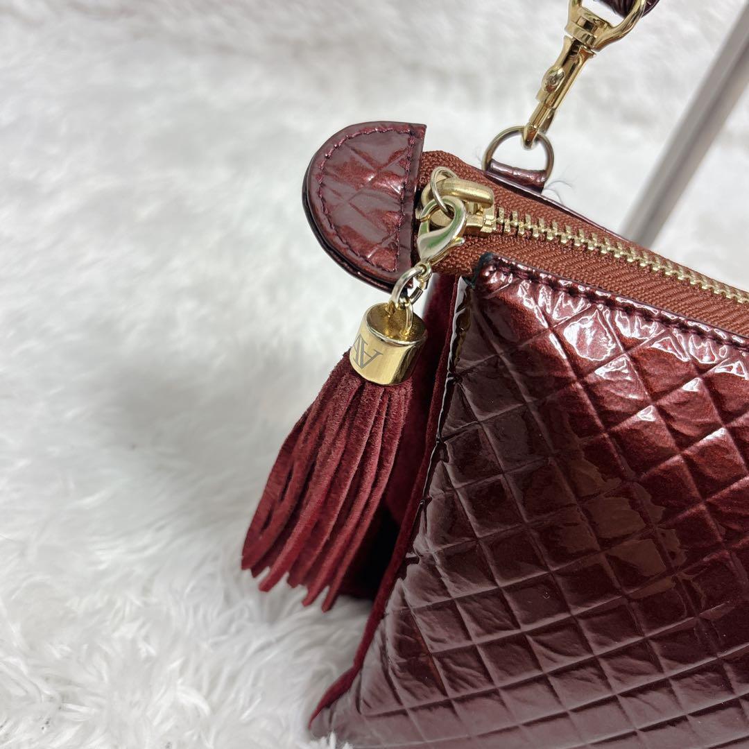 ATAO アタオ お財布ポシェット ブーブー クロス 財布 ワイン ショルダー