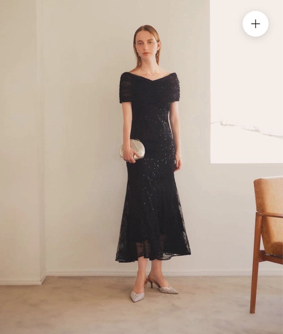 専用LEJA 2WAYレース花柄オフショルダーマーメイドワンピースドレス