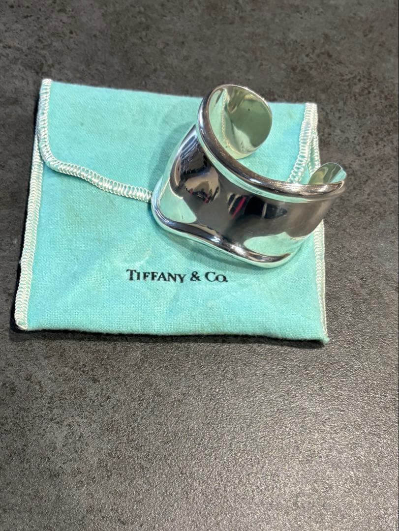 【値下げ】Tiffany&Co. ボーンカフ　右手用　シルバー　スモール