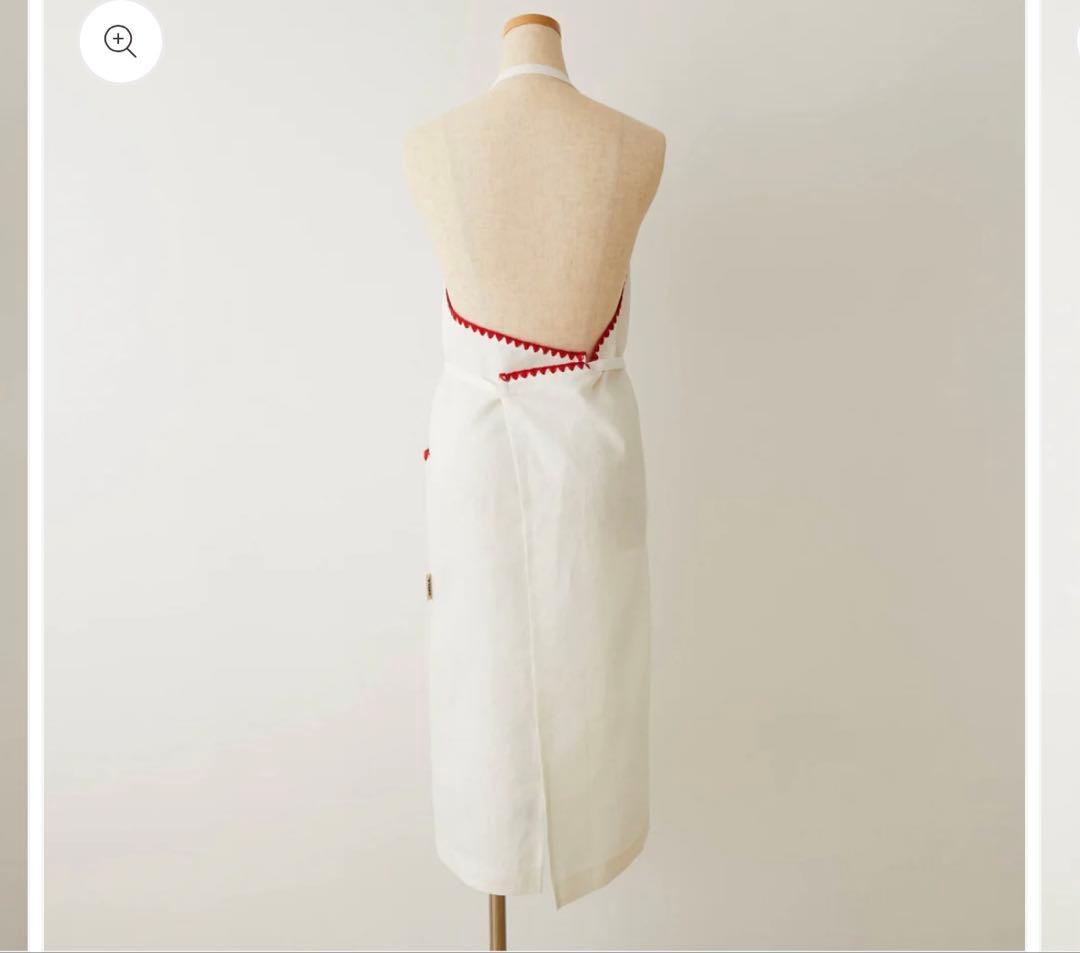 【新品】【新作】⭐️エプロン⭐️TAKIMAKI ⭐️タキマキ⭐️ホワイト　クロス付