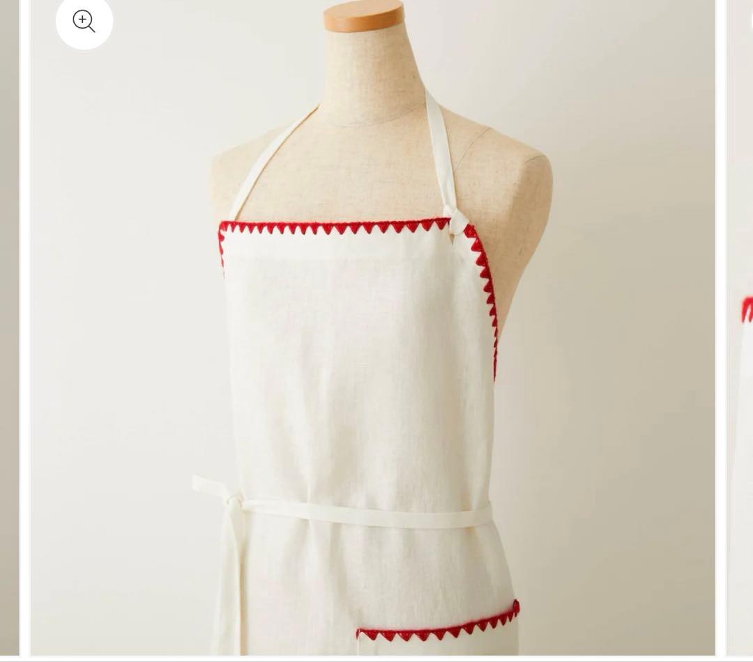 【新品】【新作】⭐️エプロン⭐️TAKIMAKI ⭐️タキマキ⭐️ホワイト　クロス付