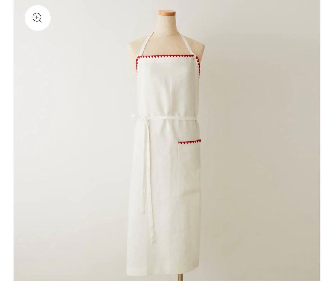 【新品】【新作】⭐️エプロン⭐️TAKIMAKI ⭐️タキマキ⭐️ホワイト　クロス付