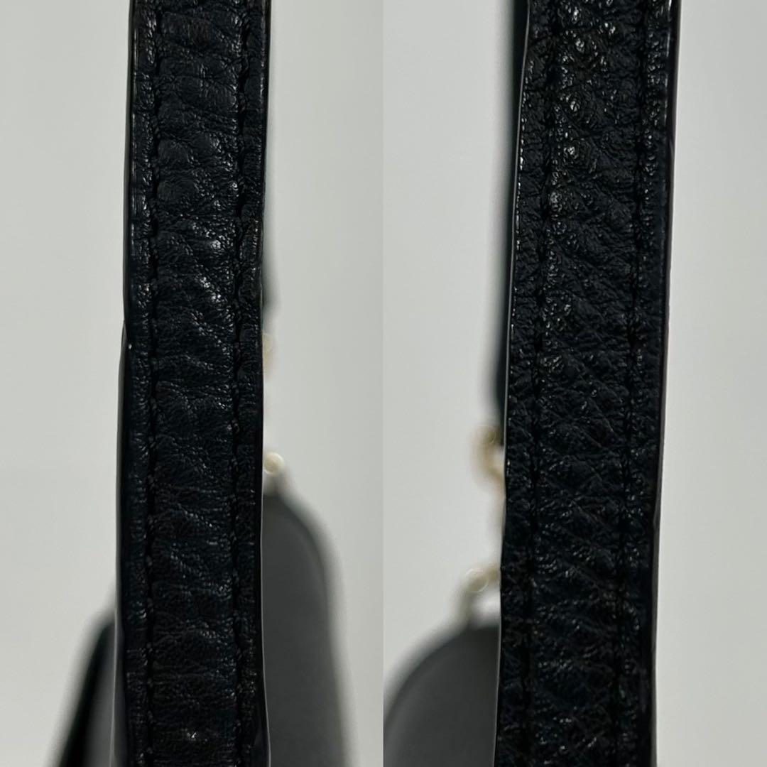 【極美品】トリーバーチ 2way ショルダーウォレット レザー 肩掛け 黒