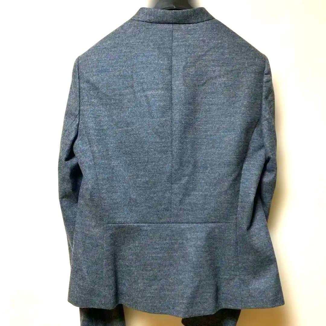 ANAYIノーカラーセットアップスーツスカートSウール【ジャケットタグ付新品】