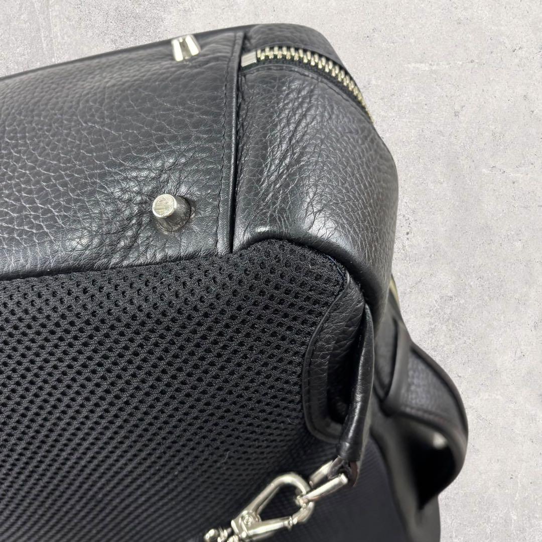 Jocファイブウッズ GRAIN レザー 3way リュック 黒　シボ