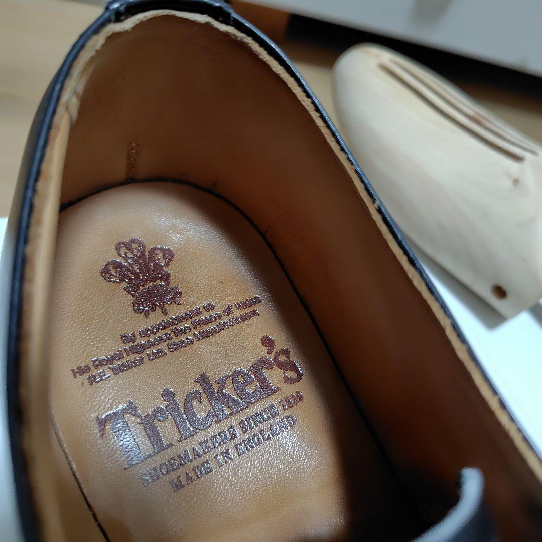 ほぼ新品 Tricker's プレーントゥ シューツリー付