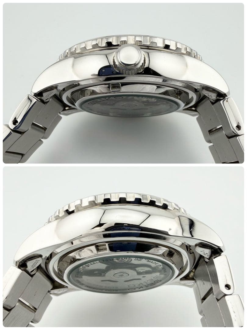 美品 セイコー5 スポーツ 7S36-04N0 ブラック メンズ 自動巻き腕時計