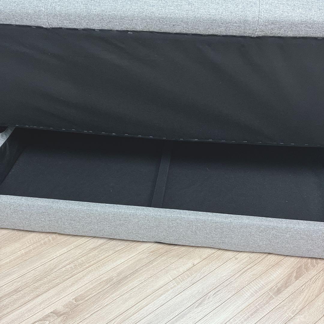 ◇大阪府 神戸市 配達料無料！◇ニトリ◇収納付きソファベッド◇スツール付き◇