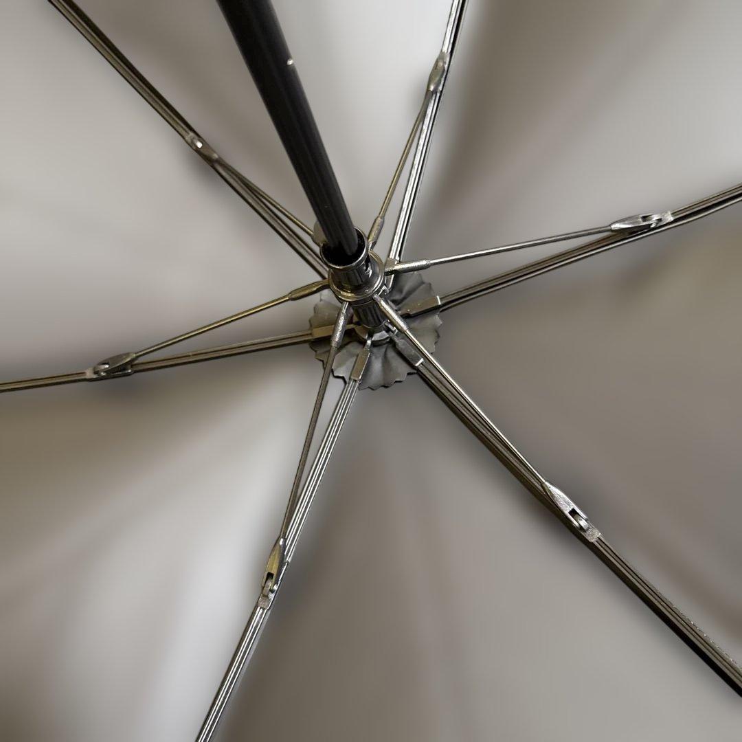 サンバリア 2段折コンパクト、チェック(ブルー)