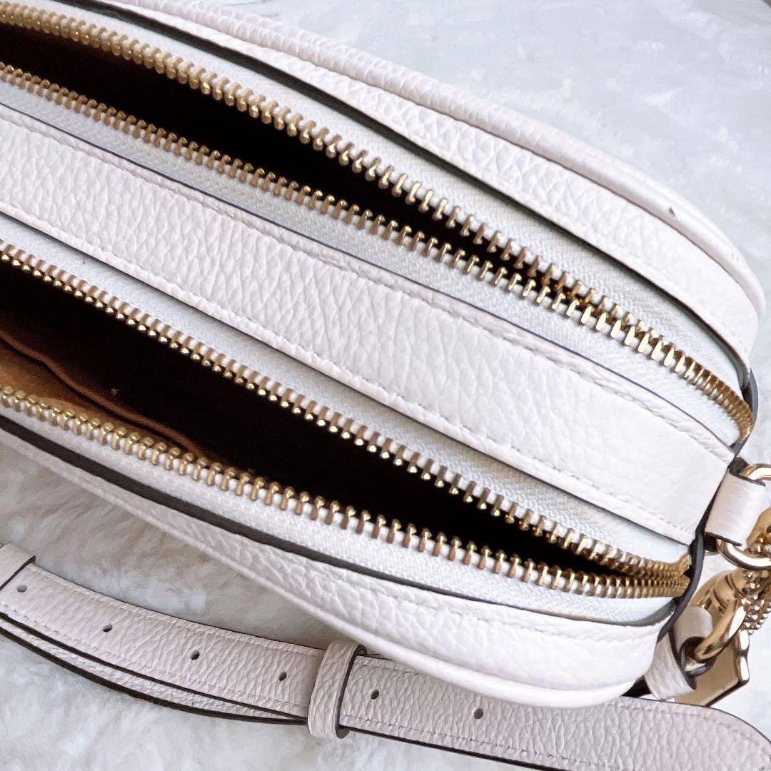 美品☆COACHコーチ 2wayショルダーカメラバッグ レザー ラージサイズ