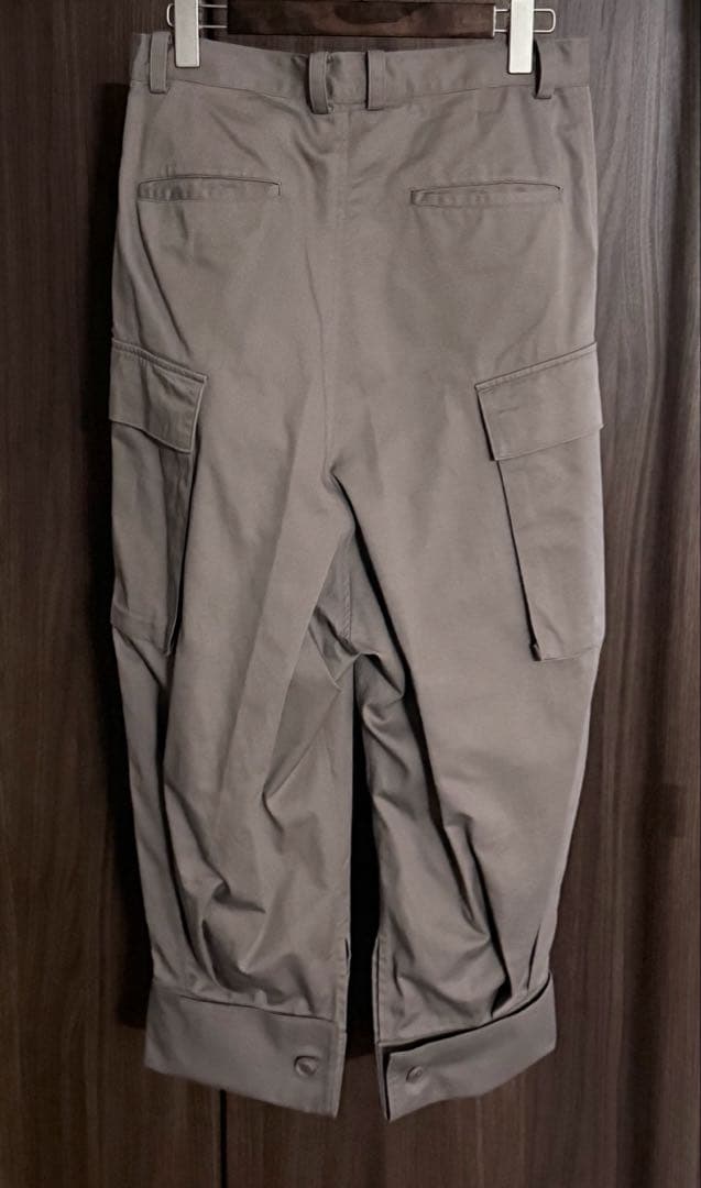 Y's ワイズ ヨウジヤマモト ブラウン カーゴパンツ サイドポケット付き