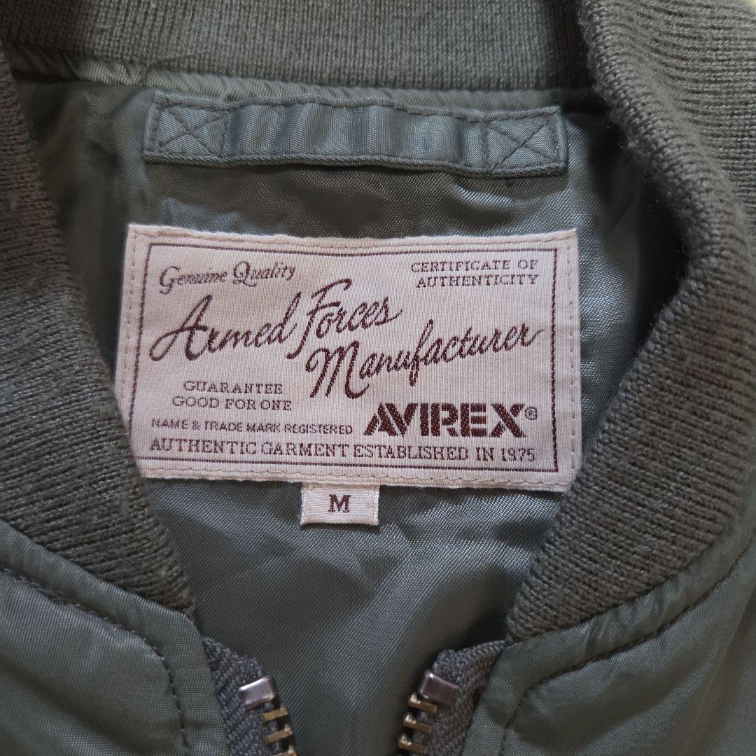 AVIREX MA-1 フライトジャケット L-2 USAFA ワッペン M