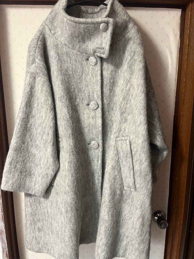 AS KNOW AS オオラカ　グレー ロングコート