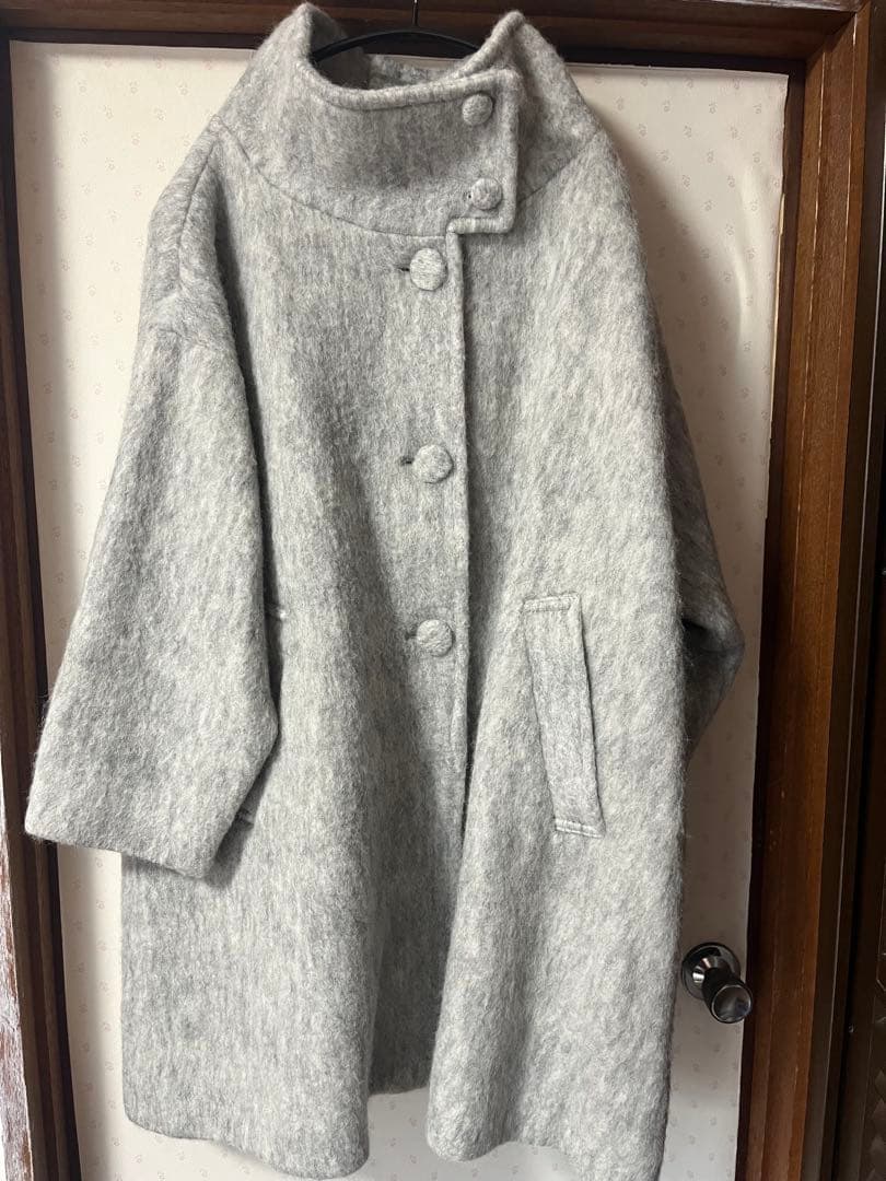 AS KNOW AS オオラカ　グレー ロングコート