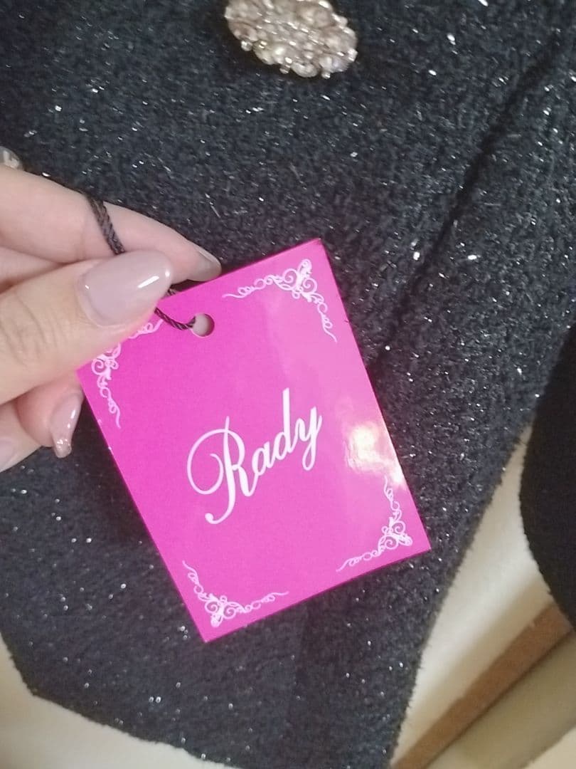 【新品試着のみタグ付き】Radyツイードプリーツコート