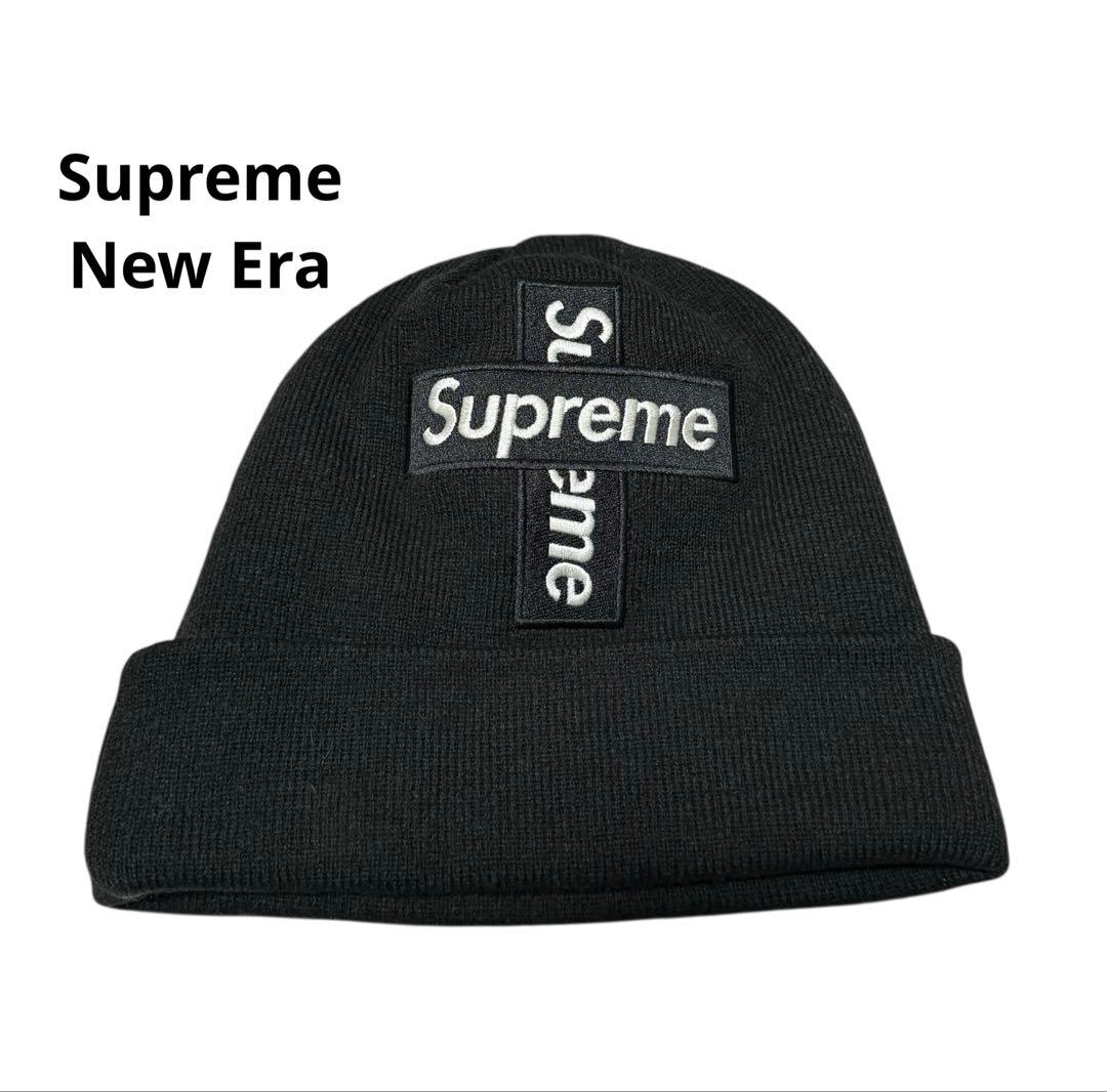 20FW Supreme New Era Cross Box Logo ビーニー