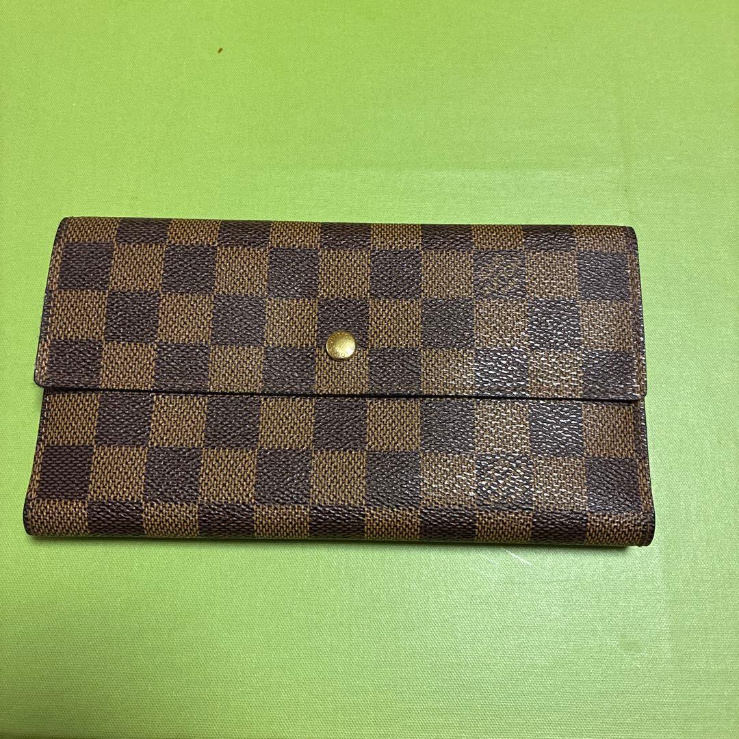 ルイヴィトン　ダミエ　三つ折り長財布