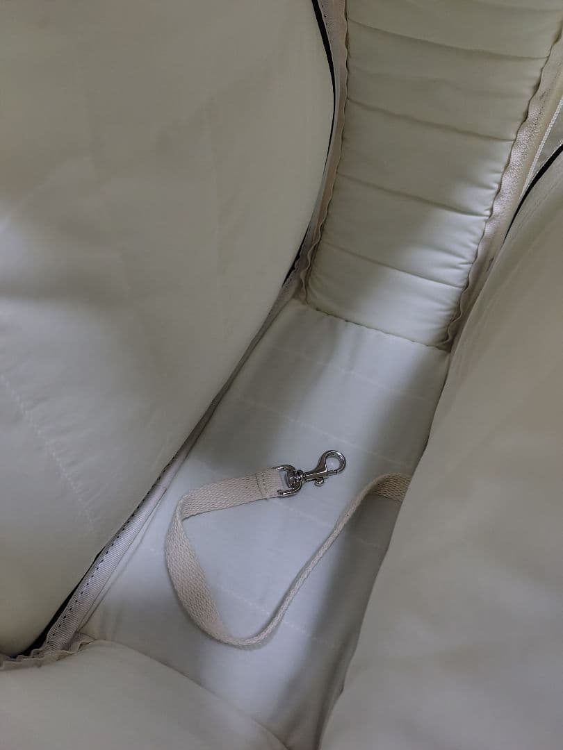 小型犬用　キャリーバッグ　ショルダー紐　セット　ベージュ　チェック　美品